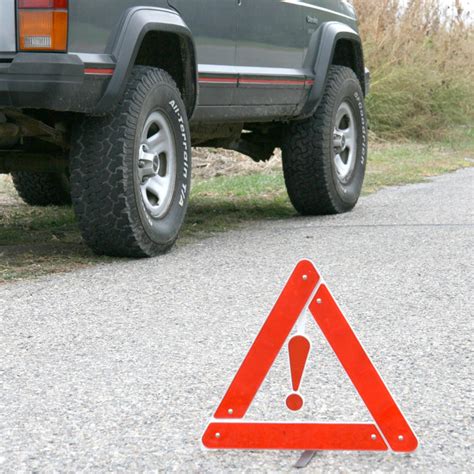 Highway Warning Reflective Triangle for Cars and Trucks | Emergency Zone