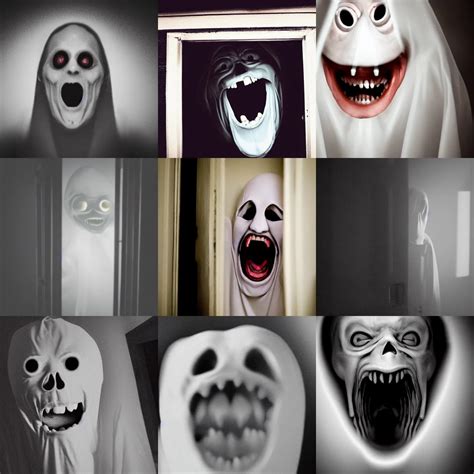 photo of a creepy ghost screaming in a dark closet | Stable Diffusion