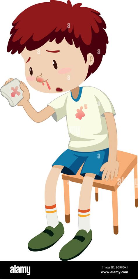 Boy bleeding nose hi-res stock photography and images - Alamy