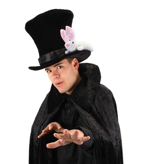 Magician Hat with Rabbit Adults or Child Magic Costume Top Hat | eBay