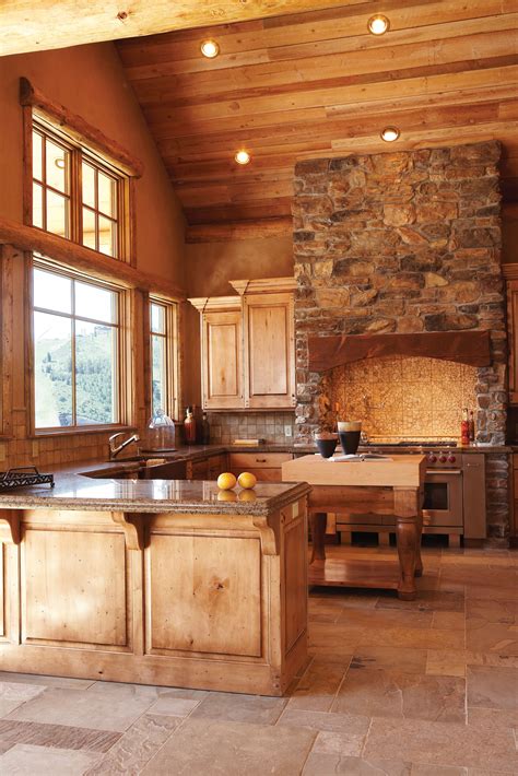 Beautiful Backsplash | Rustic kitchen, Rustic house, Cabin kitchens