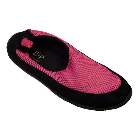 Sand N Sun Womens Pink & Black Aqua Socks Water & Beach Shoes L (9-10) | Water shoes women, Pink ...