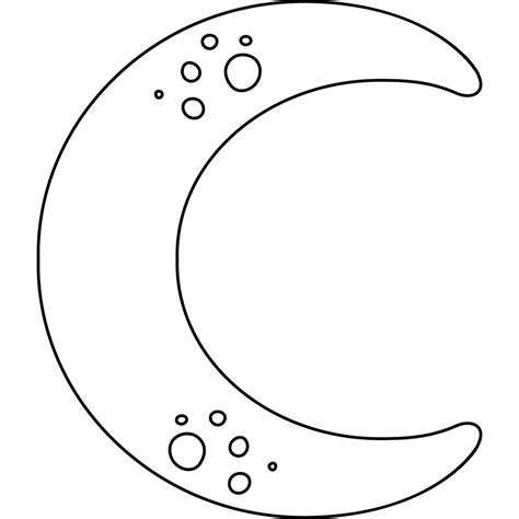 15 Moon Outlines: Cute Moon Line Art with Faces, Clouds, PNG