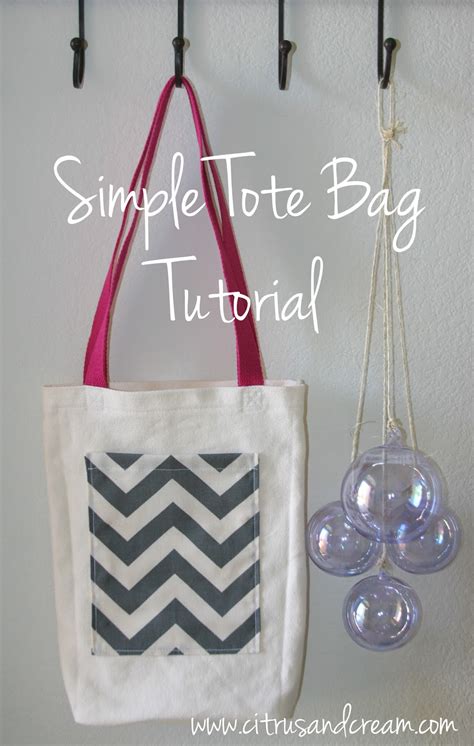 Citrus and Cream: DIY Simple Tote Bag