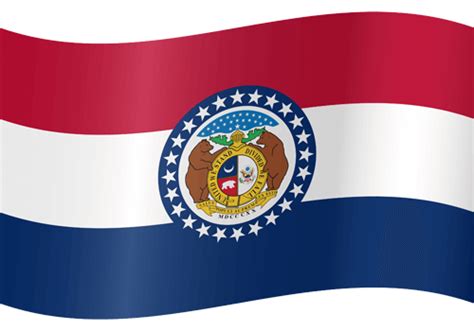 Missouri flag vector - country flags