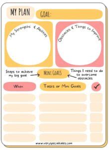 Goal Setting for Kids: Fun ACTIVITIES (PDF) + Tips on Best Goal-Setting Practices - Very Special ...