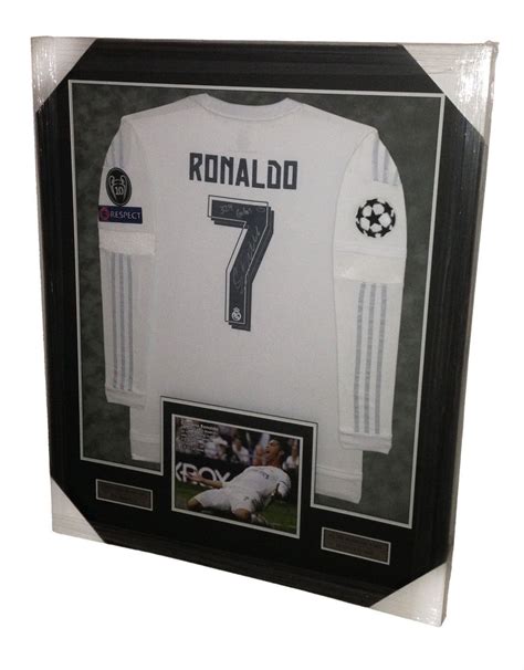 Cristiano Ronaldo Signed Autographed Real Madrid Jersey Framed - RARE ITEM - COA | Framed jersey ...