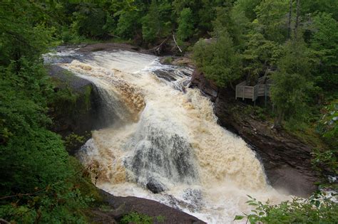 Rainbow Falls - Black River Scenic Byway, Gogebic County - Travel the Mitten