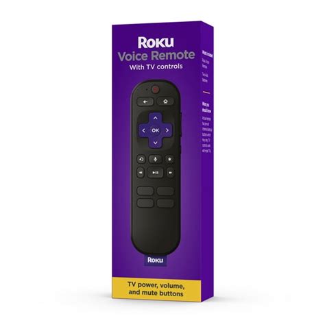 Roku Voice Remote (Official) for Roku Players, Roku Audio, and Roku TV ...