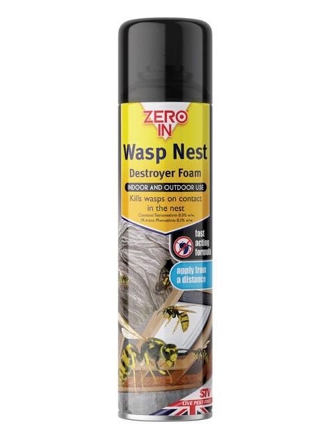 Zero In Wasp Nest Killer Foam 300ml Aerosol - Hardware Heaven