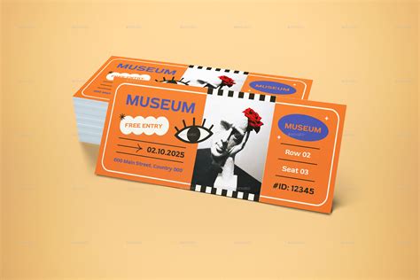 Museum Ticket, Print Templates | GraphicRiver