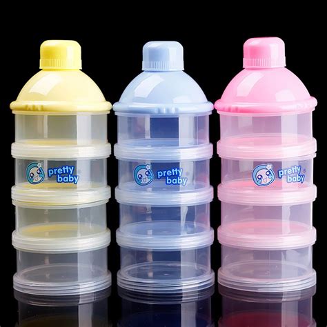 Solid Baby Food Bottle Milk Powder Box Portable Baby Infant Powder Milk Storage Dispenser ...