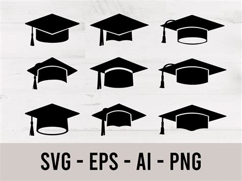 Graduation Cap Template Svg