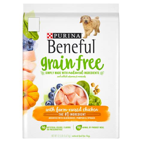 Purina Beneful Natural, Grain Free Dry Dog Food, Chicken Recipe - 12.5 lb. Bag - Walmart.com ...