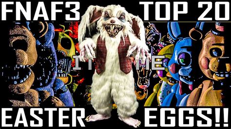 FNAF3 Top 20 Easter Eggs - Five Nights At Freddy's Three - YouTube