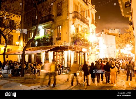 MAIN NIGHTLIFE THOROUGHFARE CALLE DE CABALLEROS IN VALENCIA, SPAIN ...