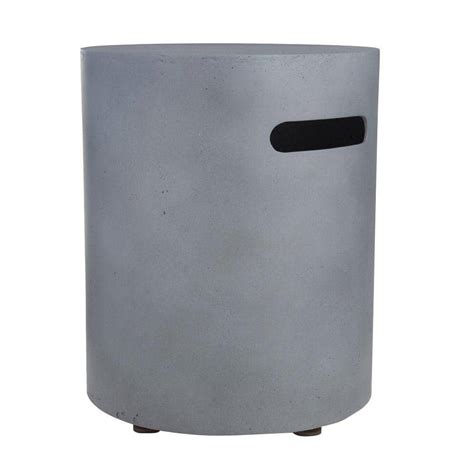 Real Flame Mezzo 20 lb. Propane Tank Cover in Flint Gray-616-FG - The Home Depot