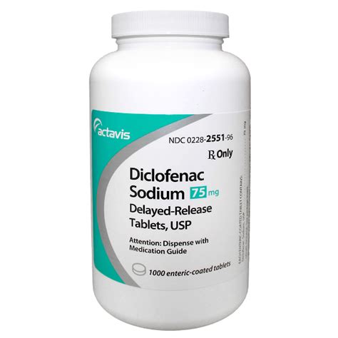 DICLOFENAC SODIUM DR 75MG - RX Products