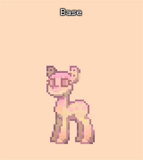 ╮Pony town Base Skin 🌸 | Kuda, Skema warna, Warna