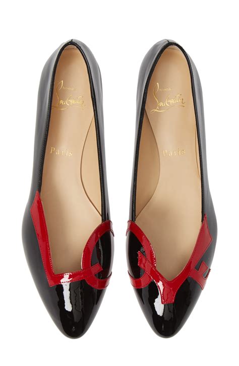 Women's Christian Louboutin Love Ballet Flats, Size 8.5US / 38.5EU - Black | Christian louboutin ...