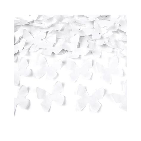 White Butterflies Confetti Cannon - 60cm | Party Delights