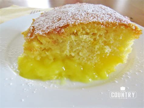 Warm Lemon Pudding Cake (Lemon Lava Cake) - The Country Cook