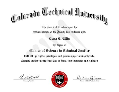 Diploma | Master of science, Technical university, Criminal justice