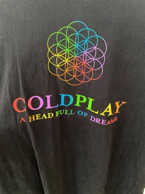 Coldplay Official Merchandise T-shirt, Men's Fashion, Tops & Sets ...