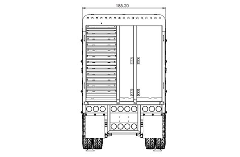 DPS Cattle livestock trailer 2AXLE