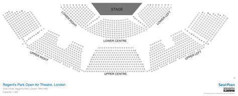 Regent's Park Open Air Theatre London Seating Plan & Photos | SeatPlan