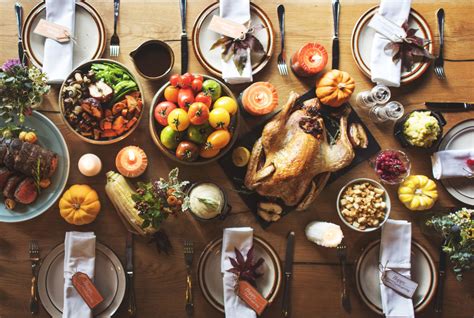 Thanksgiving Celebration Traditional Dinner Table Setting Concep - Bishop's Orchards