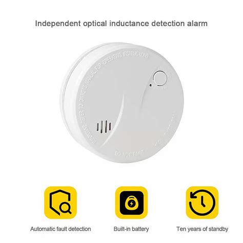 10 year lithium battery smoke alarm detector