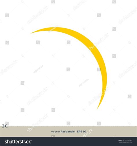 Solar Eclipse Vector Logo Template Illustration Stock Vector (Royalty ...