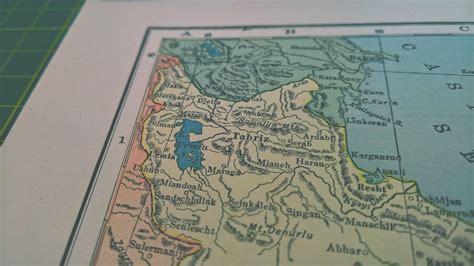 1925 Vintage Map of Iran