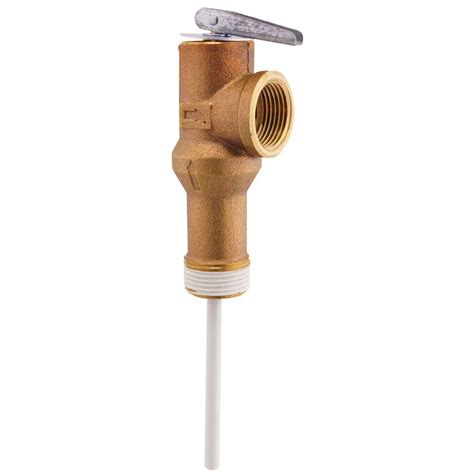 Rheem PROTECH 4 1/4 in. Shank Temperature and Pressure Relief Valve for Electric and Gas Water ...