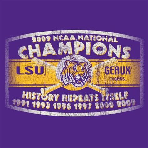 LSU Baseball National Champions - Purple History T-Shirt | Lsu baseball ...