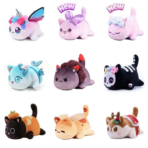 New Meows Aphmau Plush Doll Aphmau Mee Meow Plush Toy Coke Fries Burgers Bread Unicorn Reindeer ...