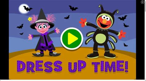 Elmo and Abby Cadabby Halloween Dress Up Time Game Sesame Street ...