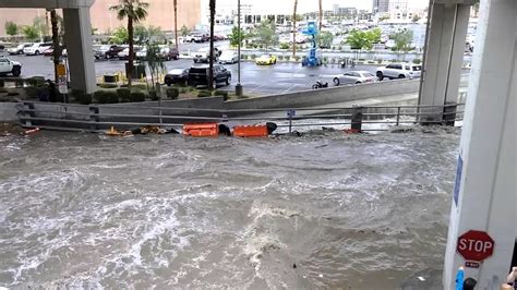 Record breaking rain causes flash floods in Las Vegas, over a hundred road crashes -- Earth ...