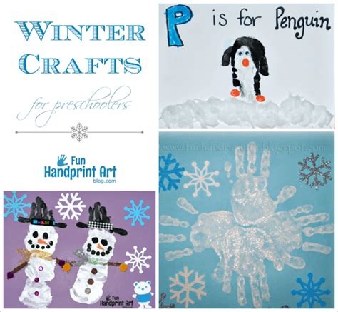 12 Winter Handprint Art (fingerprints and footprints too!)