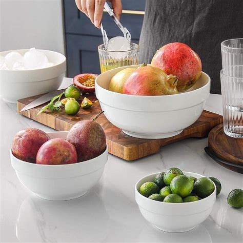 ZWISSLIV Ceramic Bowls With Lids, Serving Bowls With Lids, Food Storage ...