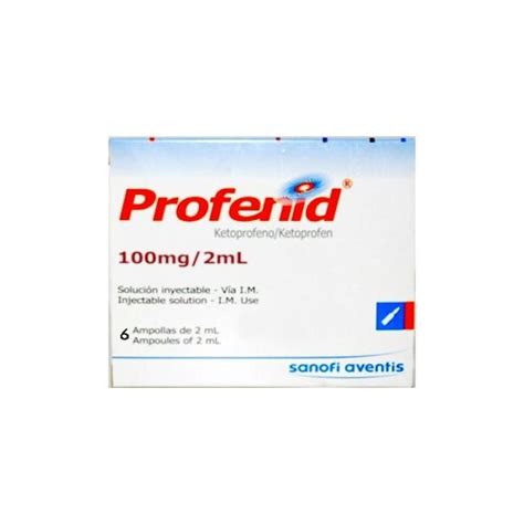 PROFENID IM 100MG AMP 2ML C6 | Farmacia Mexicana Buena Salud