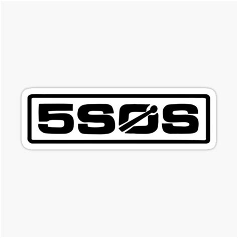 "5SOS stencil logo" Sticker for Sale by anaregina- | Redbubble