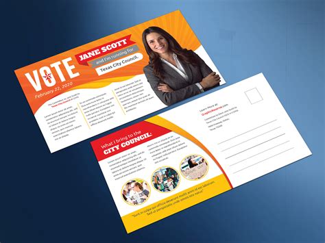 Election Campaign Political Postcard Design Template by Mosharf Hossen on Dribbble