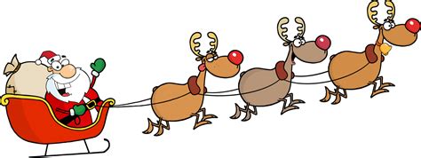 Reindeer Sleigh PNG Clipart | PNG All