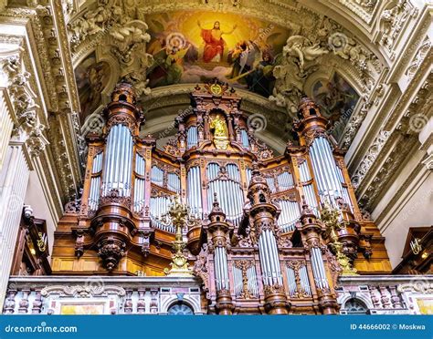 Berlin Cathedral Interior Organ, Germany Editorial Photography - Image ...