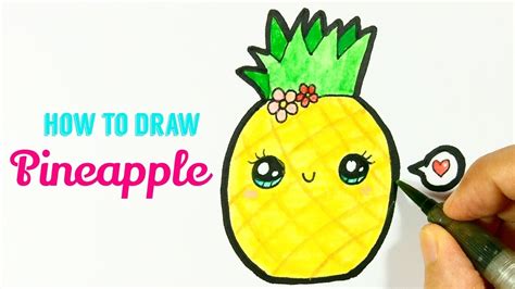 Cute Pineapple Drawings