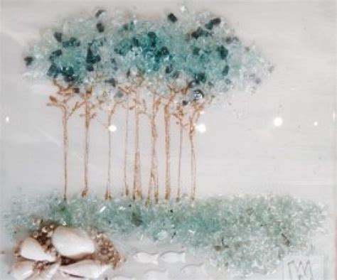 Landscape Art - Mary Hong Studio - GlassCollage Art | Broken glass art, Glass art techniques ...