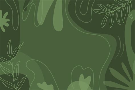 Free Vector | Hand drawn olive green background