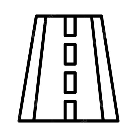 Road Line Icon Vector, Highway, Motorway, Road PNG and Vector with Transparent Background for ...